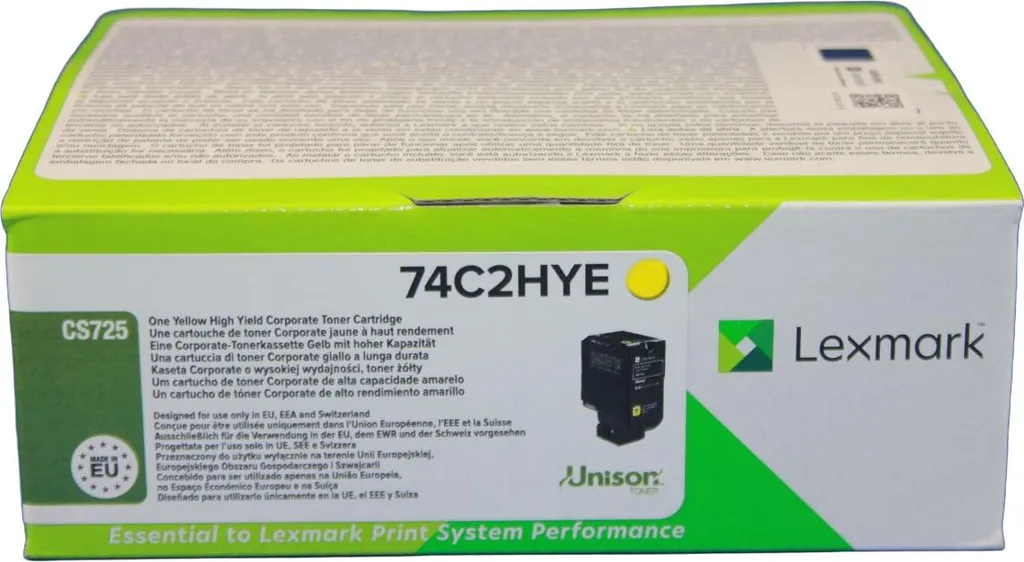 Toner Jaune 74C2HYE Lexmark Corporate Return Program 0074C2HYE Jaune - 6