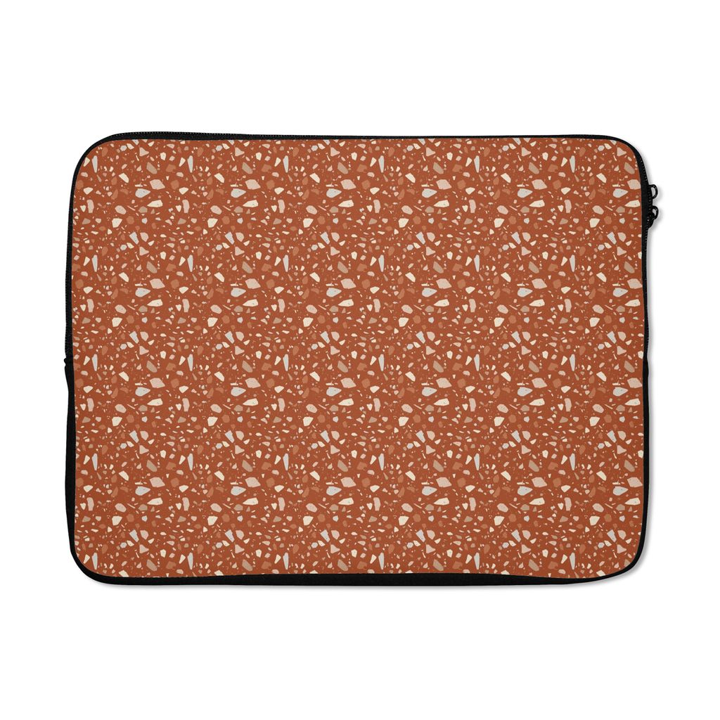 MuchoWow Laptop Hülle 15 Zoll Muster - Terazzo - Textur Laptoptasche - Laptoptasche - Sleeve - Rundum-Schutz