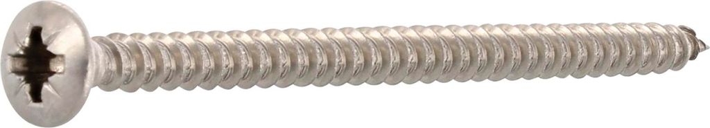 Spanplattenschraube Linsensenkkopf 4.0x 40 Vollgewinde Pozidriv 2 Edelstahl A2