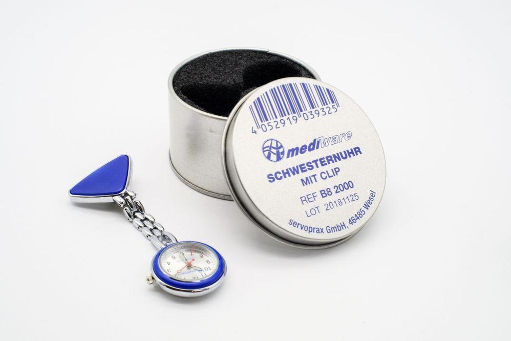 Schwesternuhr, hochwertig, Uhr, Kitteluhr Krankenschwester Produktbild 
