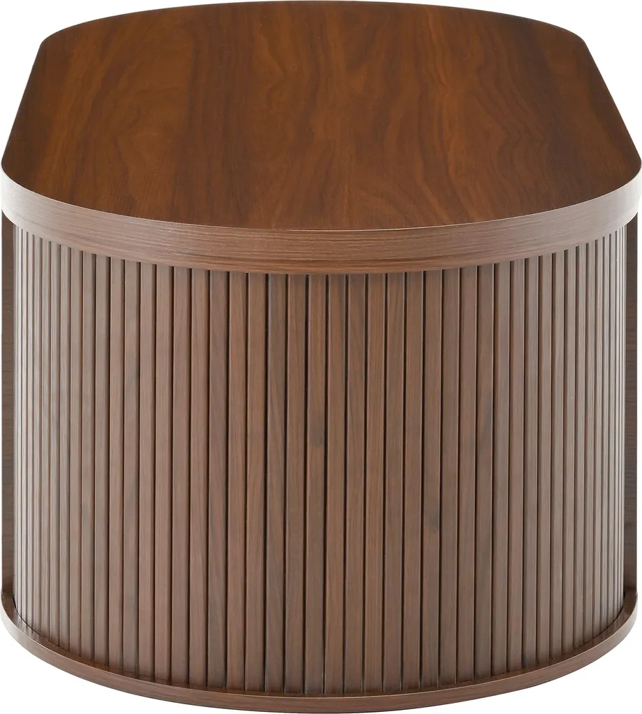 Table Basse Gain de Place avec Rangement et Plateau Relevable Design Noyer - 9