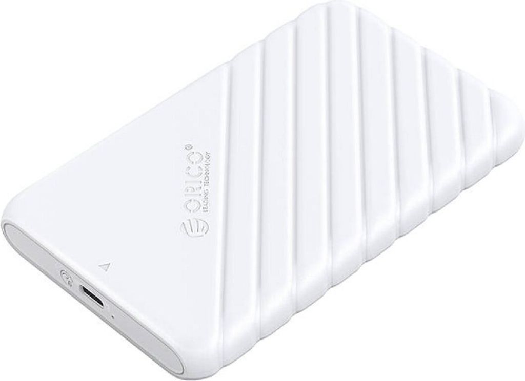 Orico 25PW1C-C3-BL-EP 2,5"-HDD-/SSD-Gehäuse Laufwerkgehäuse, 6 Gbit/s, USB-C 3.1 Gen1 Weiß