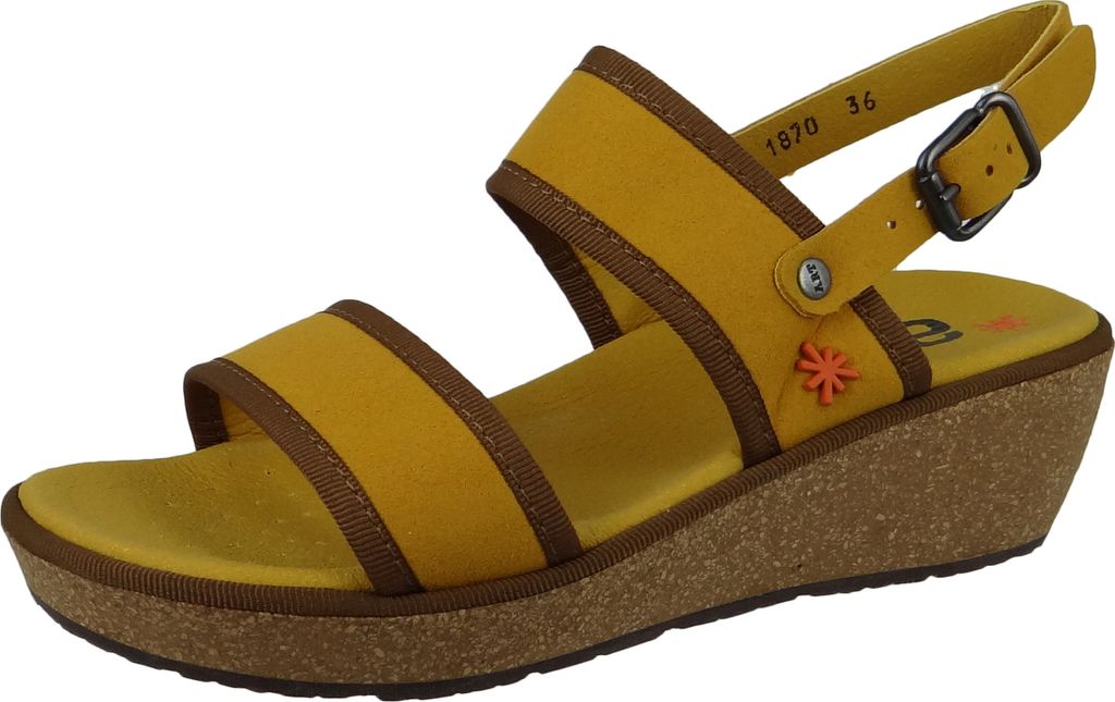 Art Damen Komfort Sandalen Capri 1870 Gelb
