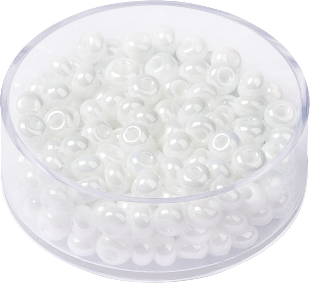 KNORR PRANDELL 213102017 Böhmische Rocailles Ø 5 mm Glas weiss-sfinx