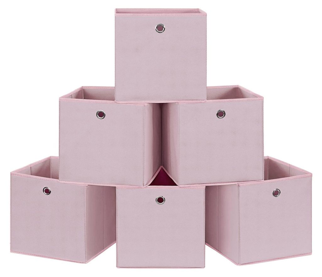 SONGMICS Aufbewahrungsbox 6er Set, Faltbare Stoffbox mit Produktbild 