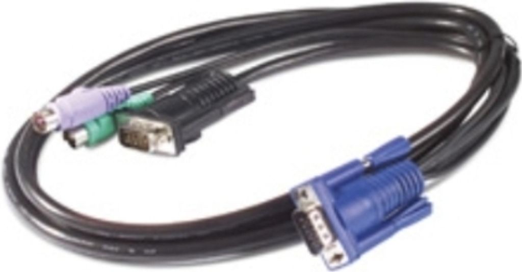 APC PS2 VGA KVM-Kabel 0,91 m Schwarz für Computerzubehör