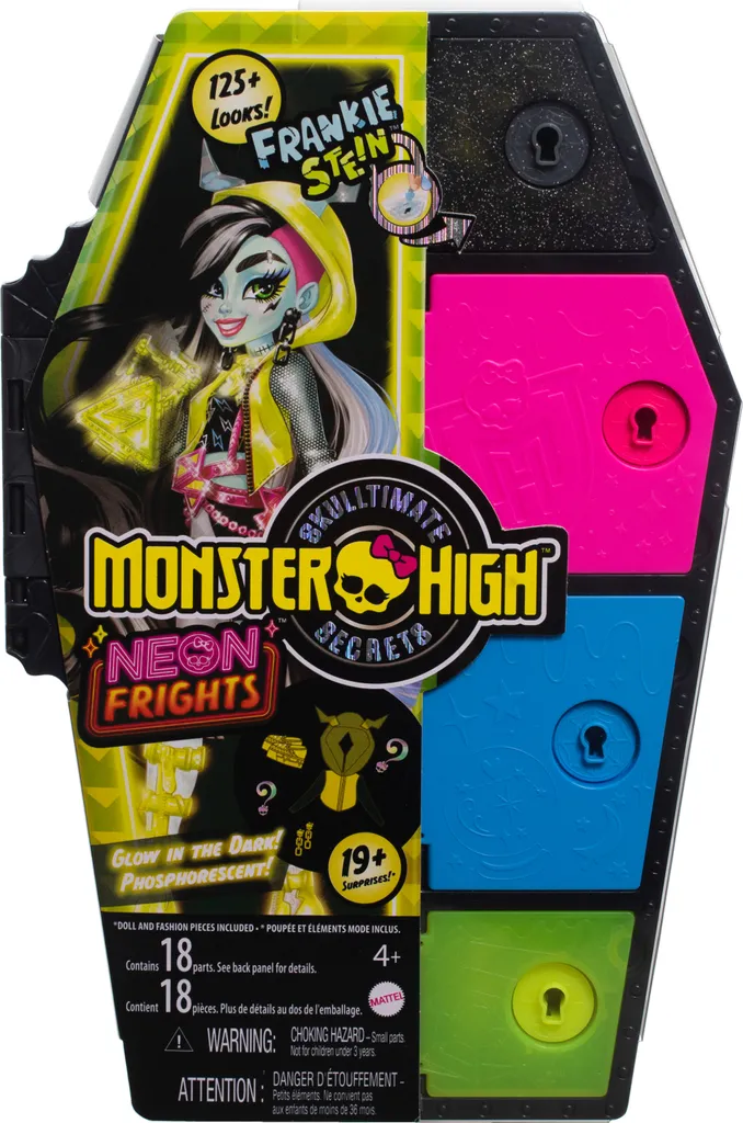 Monster High Skulltimate Secrets Frankie Stein Neon Frights Mattel HNF78