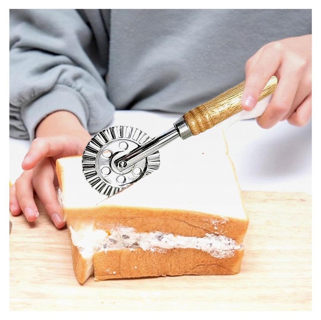 Nudelschneiderrad, Raviolischneiderrad - Edelstahl-Ravioli-Rad, Nudel-Rollschneider | Teigdekorateur, Ravioli-Crimpwerkzeug, Keksausstecher für de...