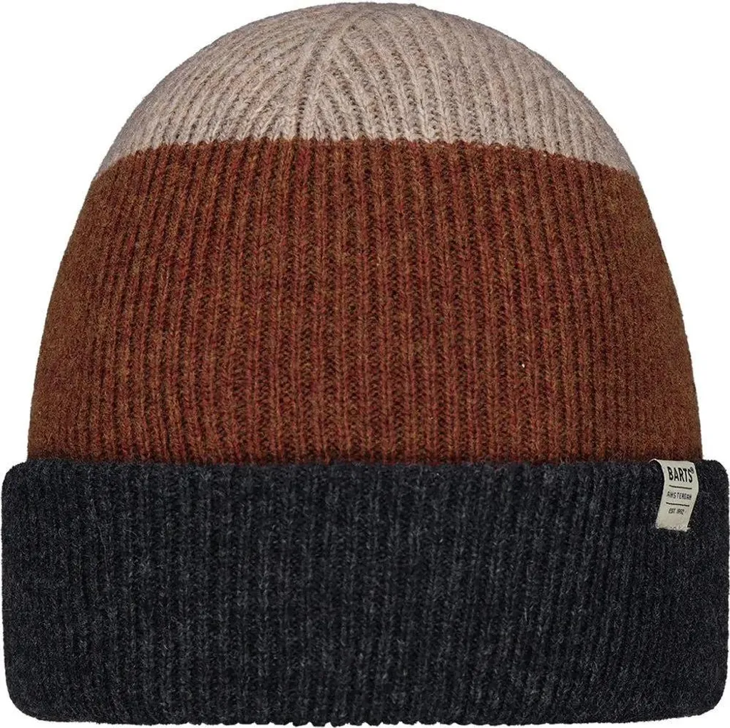Bonnet Barts Walnur Brun pour Homme en Laine Mélangée Douce et Chaude