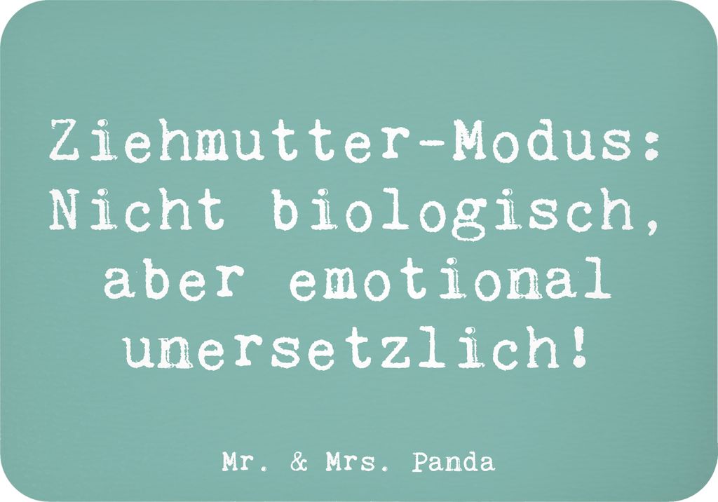 Mr. & Mrs. Panda Magnet Spruch Ziehmutter Modus - Meeresbrise - Geschenk, zettelhalter, Elternschaft, Unterstützung, emotionale Bindung, whiteboar...