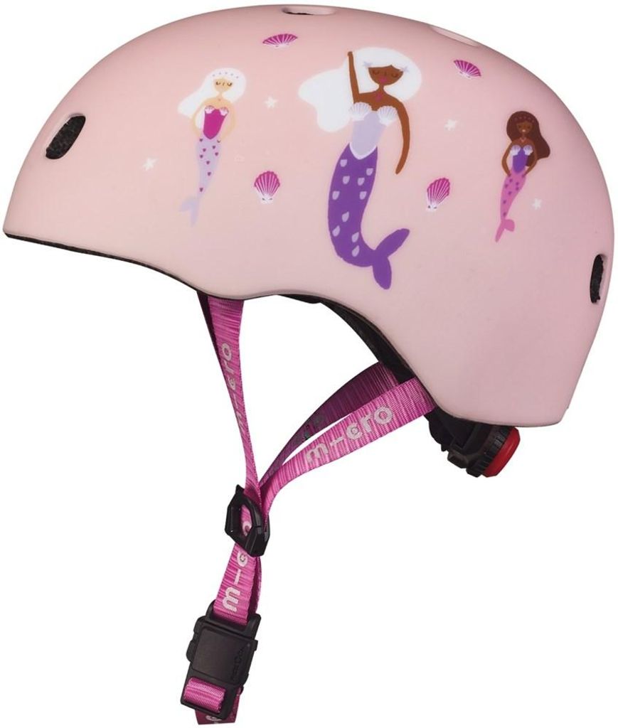 Micro Fahrradhelm Deluxe Meerjungfrau mit LED-Licht und Produktbild 