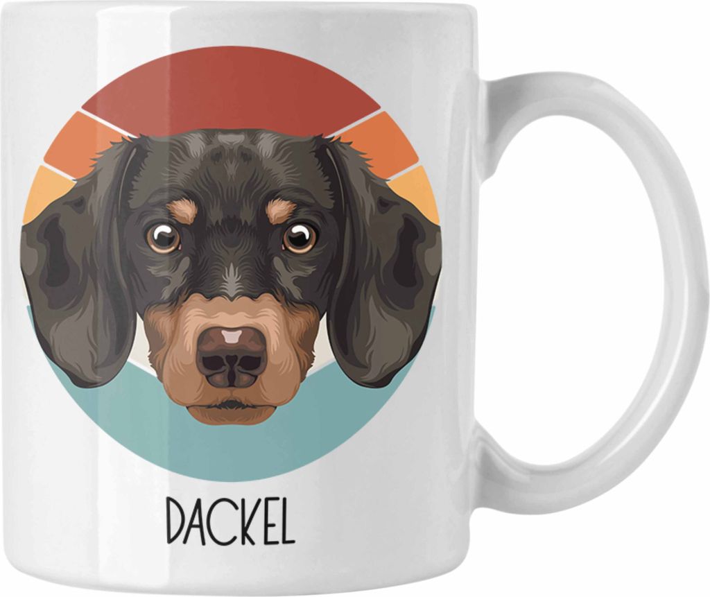 Trendation - Dackel Besitzer Tasse Geschenk Lustiger Spruch Geschenkidee Dackel Mama Papa (Weiß)