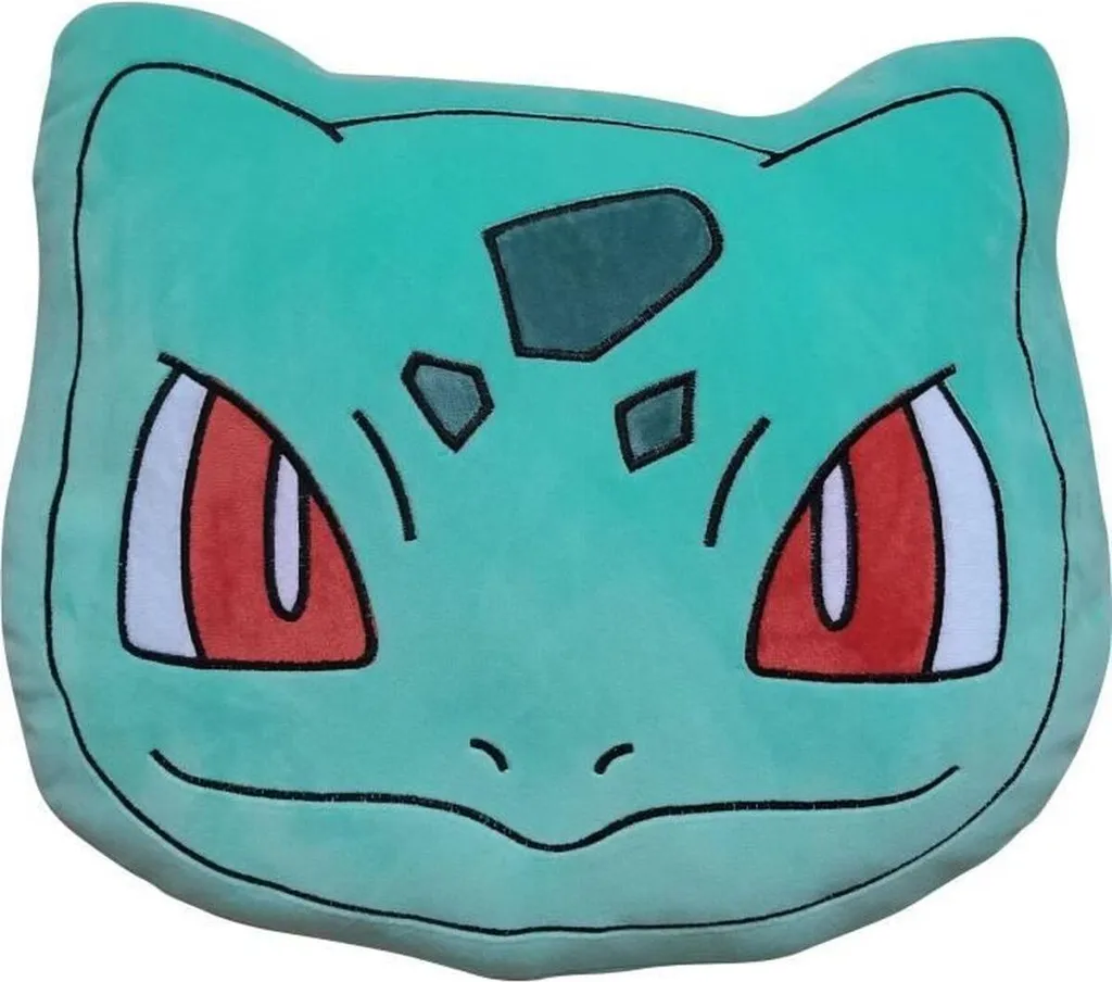 Oreiller Pokémon Vert pour Lit Enfant - Coussin Décoratif Moelleux 40cm