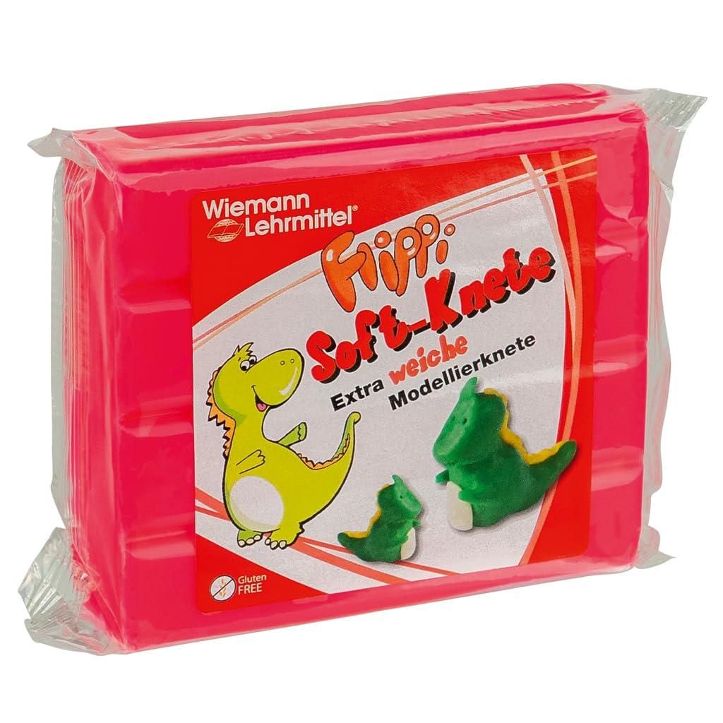 Flippi Soft-Knete, 250 g (rot)-Wiemann Lehrmittel