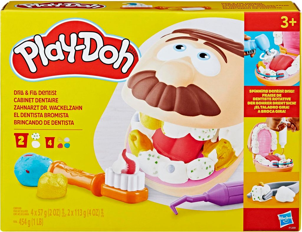 Play-Doh Tandarts Dr. Wackelzahn, knuffel Productafbeelding 
