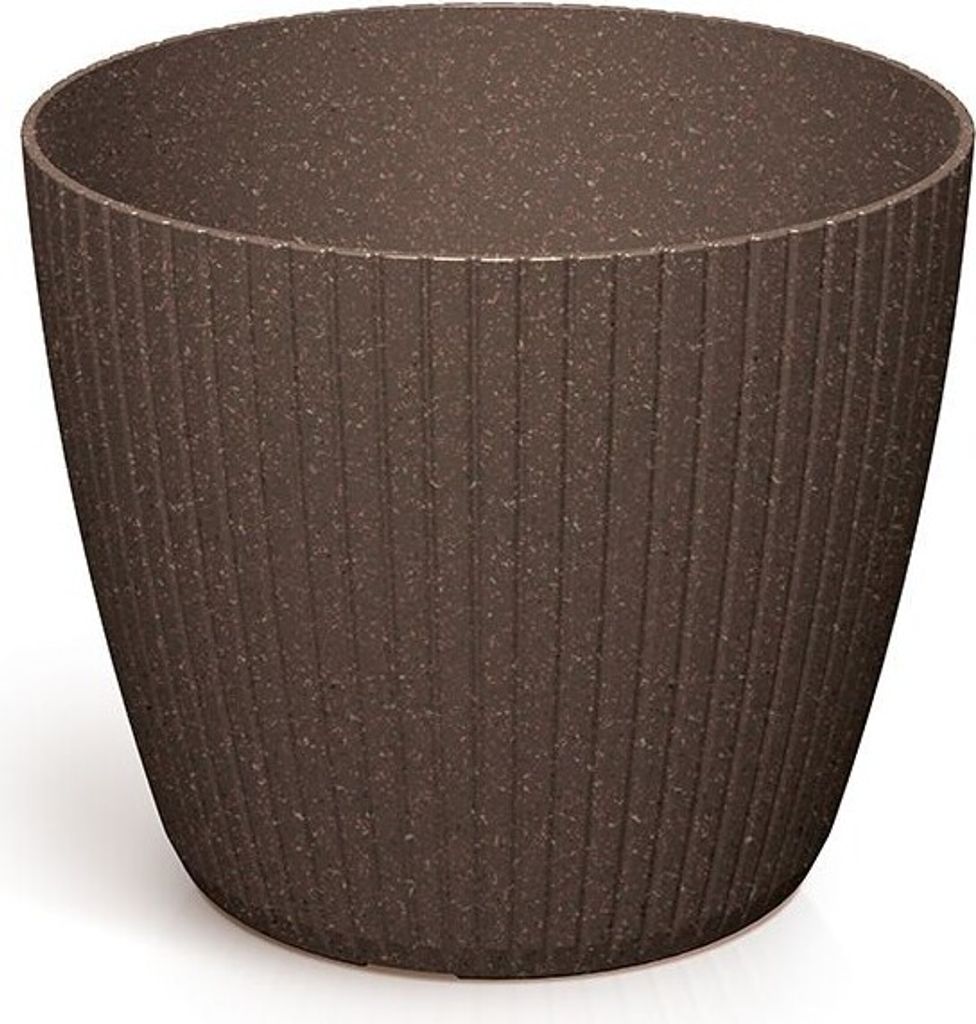 Blumentopf LAMIE ECOWOOD Kaffee 11,9 cm Produktbild 