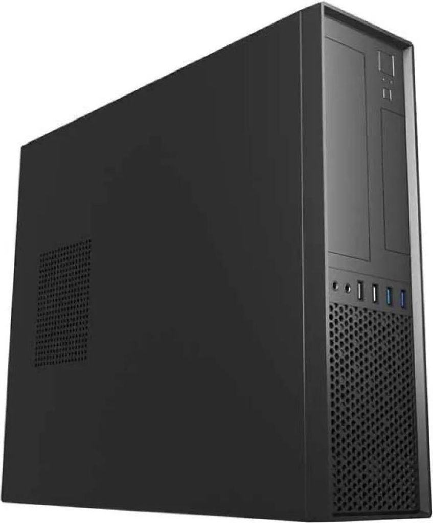 UNYKAch UK3001 Micro-ATX-Gehäuse für Desktop-PCs, schlank, USB 3.0, schwarz