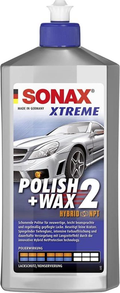 Sonax XTREME Polish+Wax 2 Hybrid NPT 500 Milliliter Dose Produktbild 