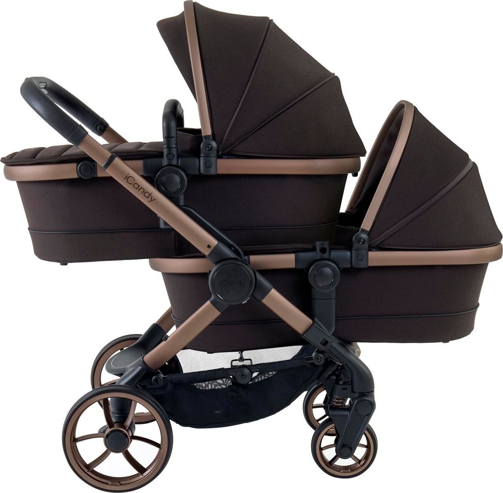 ICandy Peach 7 Twin Kinderwagen - Pecan | Tweelingwagen Produktbild 