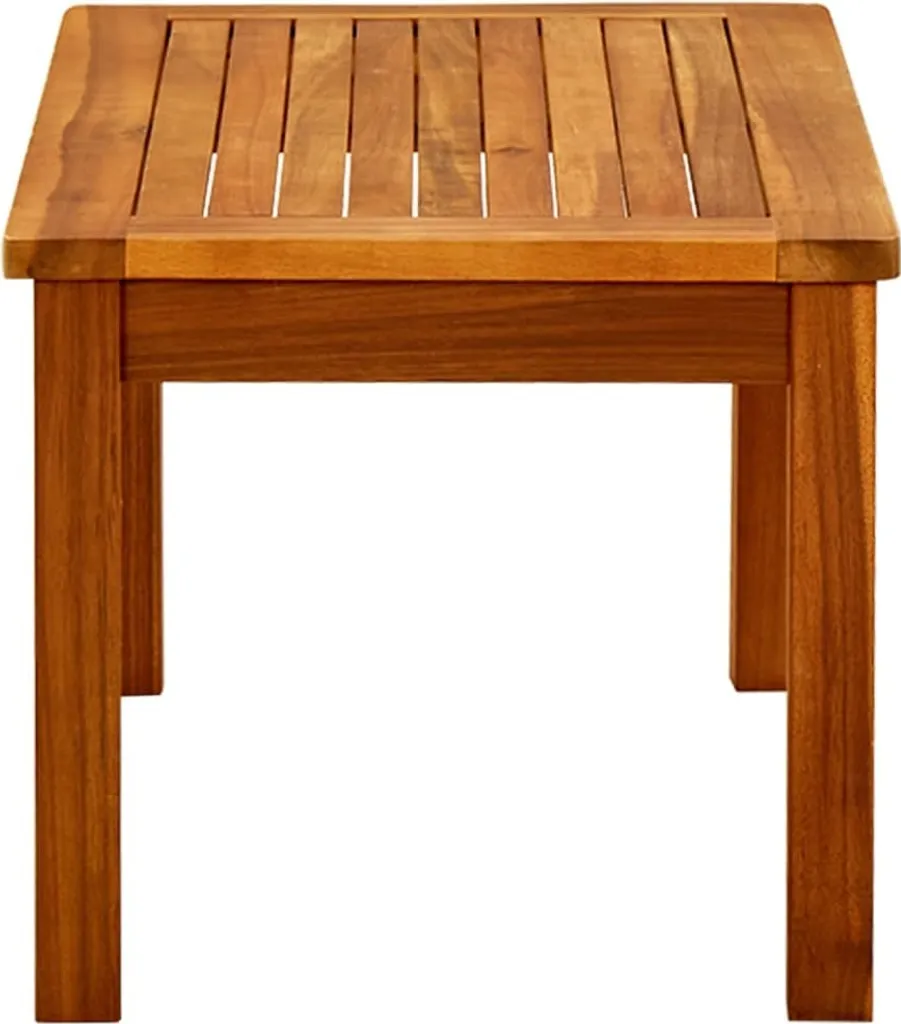 Table d'Appoint Extérieure Rectangulaire en Bois Naturel d'Acacia