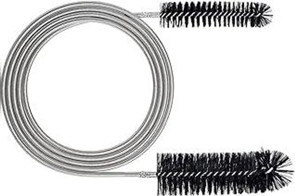 Flexible Reinigungsbürste?Doppelkopf??Doppelseitige Schlauchbürste aus Edelstahl (155cm) ?für Rohre Aquarienreinigungsbürste Schlauchreinigungs...