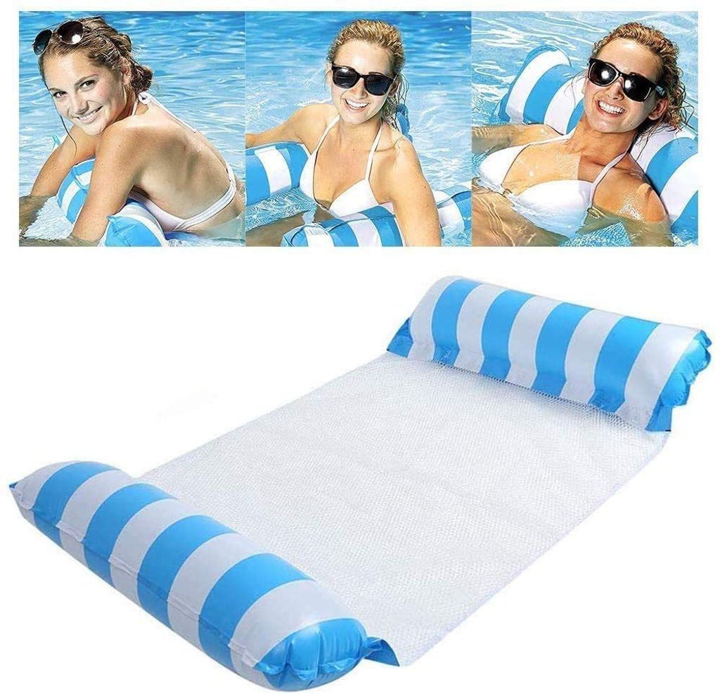 Aufblasbare Wasser-Hängematte - Tragbarer Schwimm-Liegestuhl Für Pool & Strand