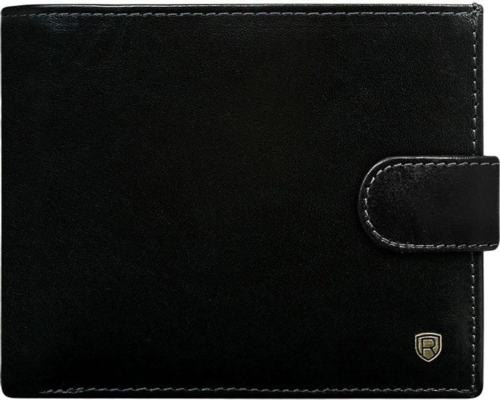 Rovicky Portemonnaie aus Leder für Männer N01L-RVT schwarz One size