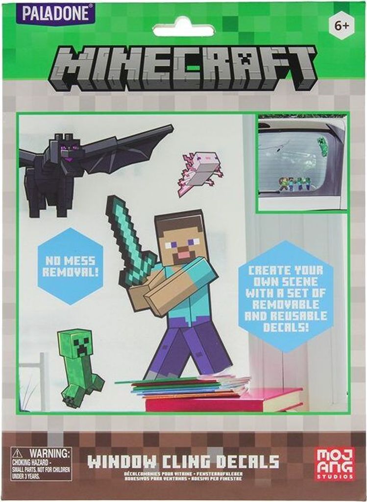 Minecraft Glas Aufkleber Pack 21 x 15 cm