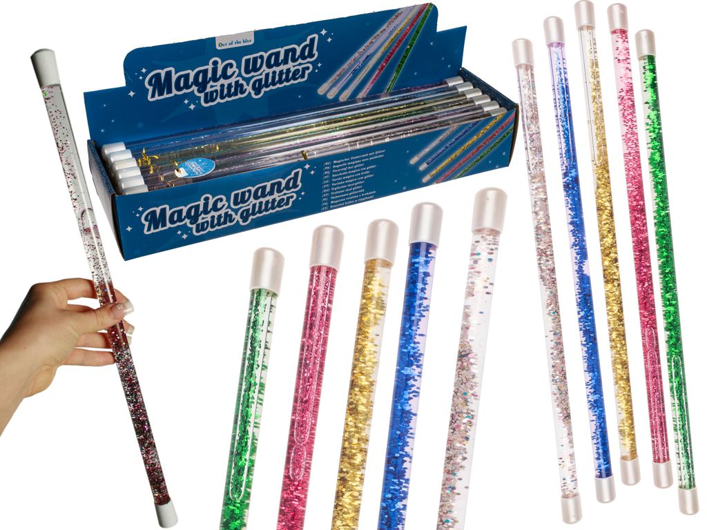 Glitter Zauberstab, farblich sortiert, 1Stück Produktbild 