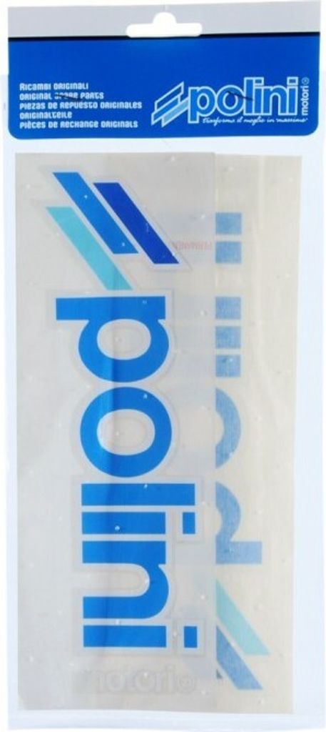 Aufklebersatz Polini 230x80mm 2 Stück für dunkle Flächen