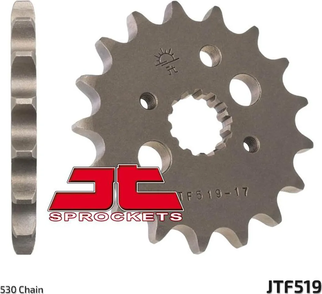 Pignone JT Passo 530 17T per Moto Classiche - Diametro 21,7/25mm