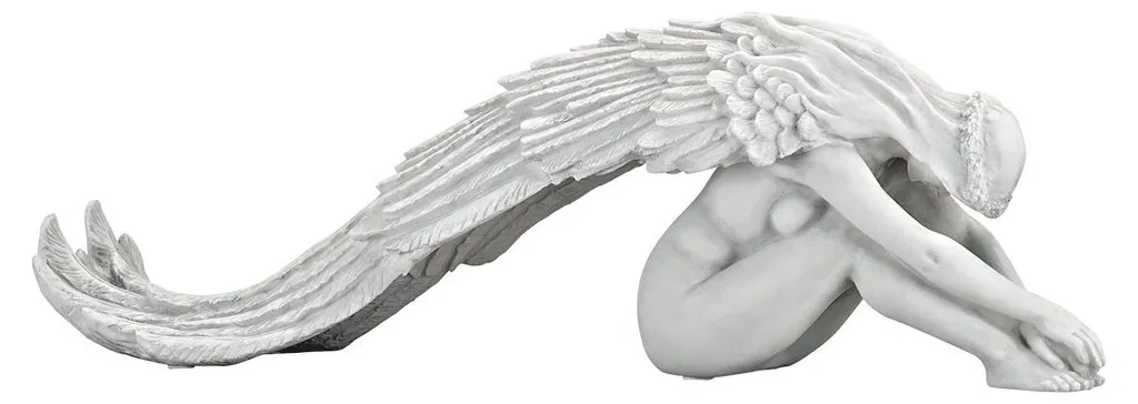 Grande statue ange Grace Angel 61 cm en polyrésine résistante au gel