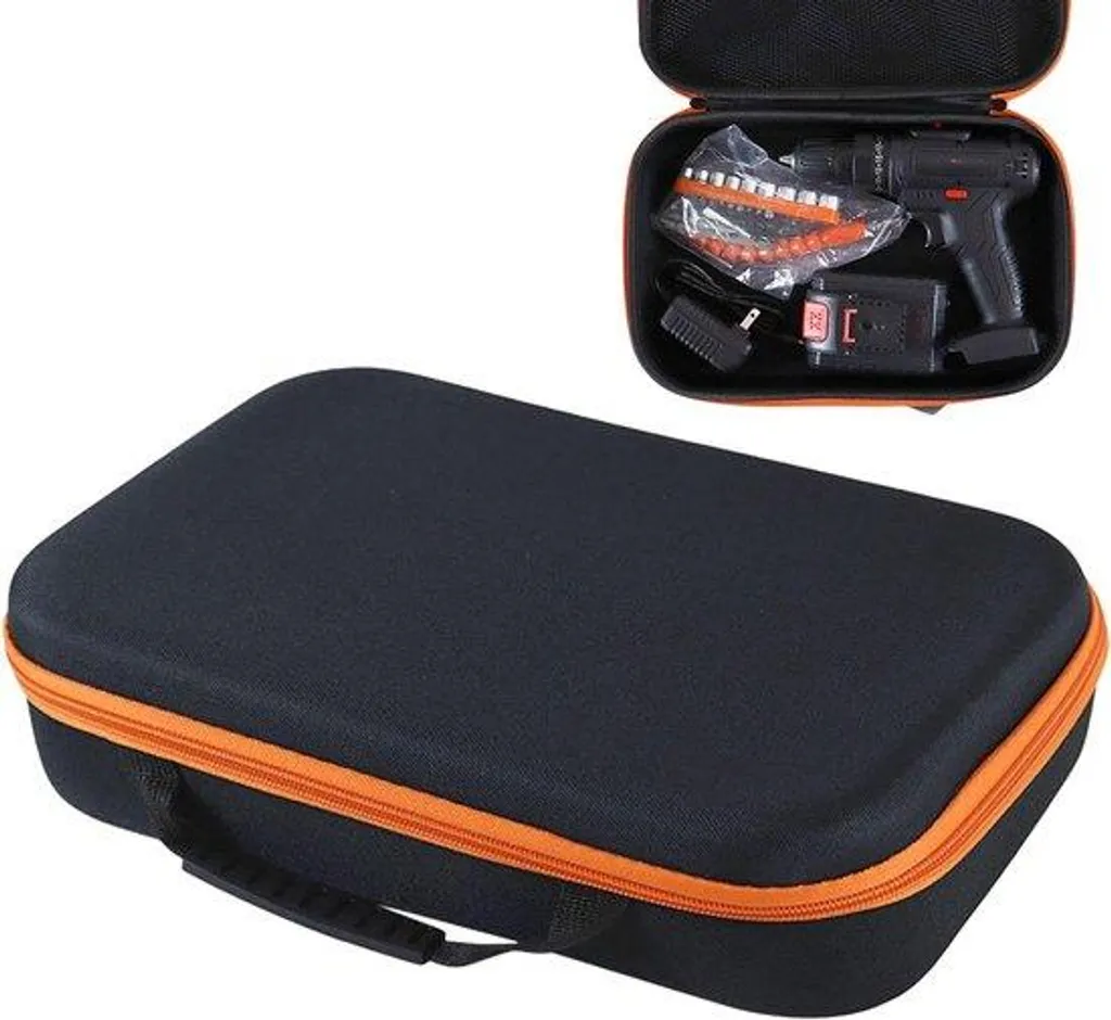 Trousse à outils grise en tissu Oxford 33cm idéale pour forets et mèches