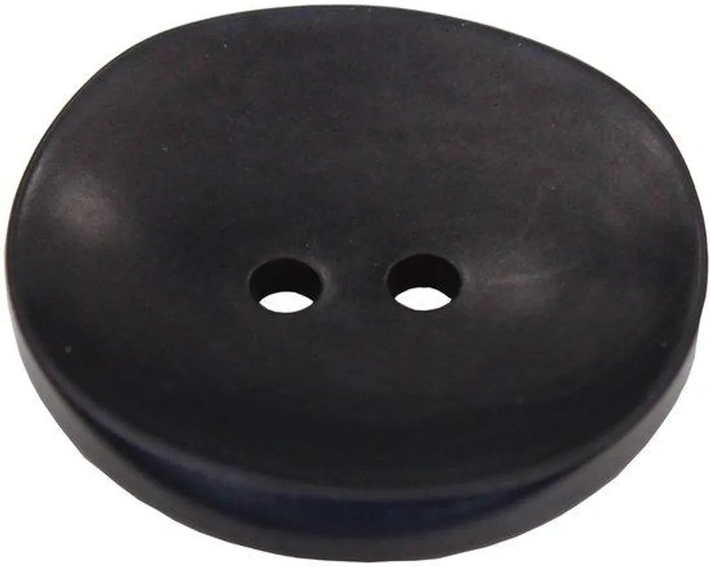 Boutons en corozo noir 15 mm lot de 6 pour remplacer le plastique usé