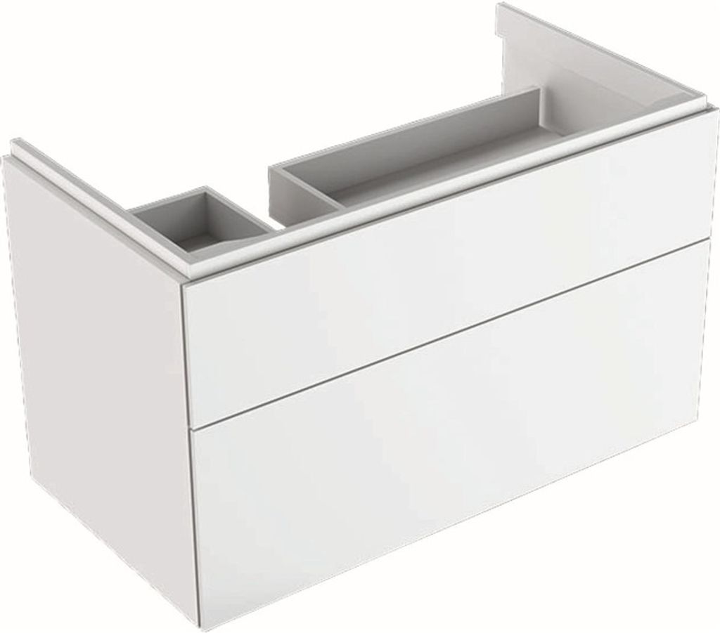 Geberit Xeno 2 Waschtischunterschrank mit Siphonausschnitt links, 880x530x462mm, 2 Schubladen, 500.515.01.1
