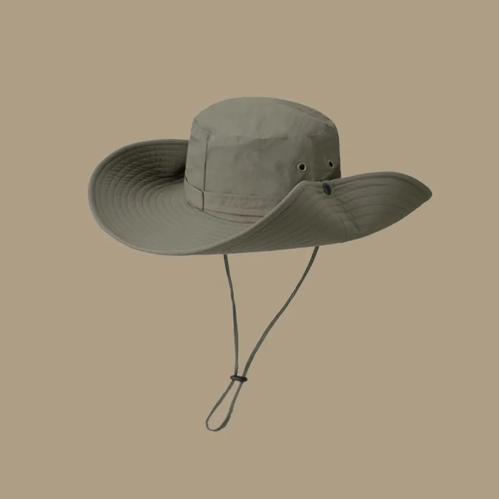 Cappello Bucket Outdoor Impermeabile UPF 50+ Verde - Pieghevole