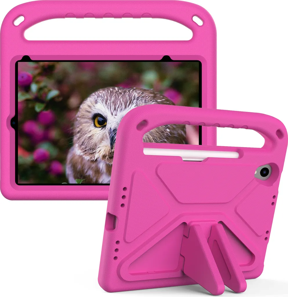 Custodia iPad Mini 6 Bambini Rosa: Cover EVA Antiurto con Supporto