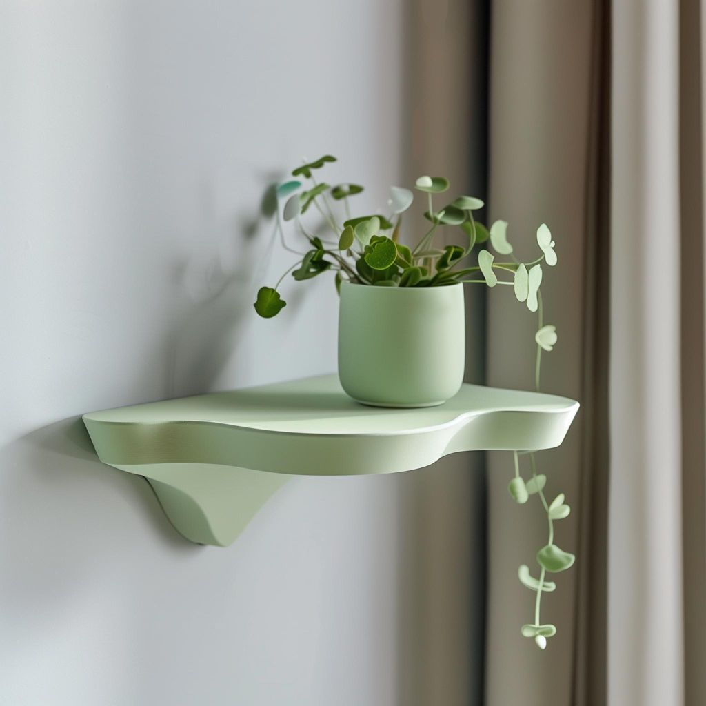 organisch geformtes Wandregal – Decords Wandregal, Produktansicht 1