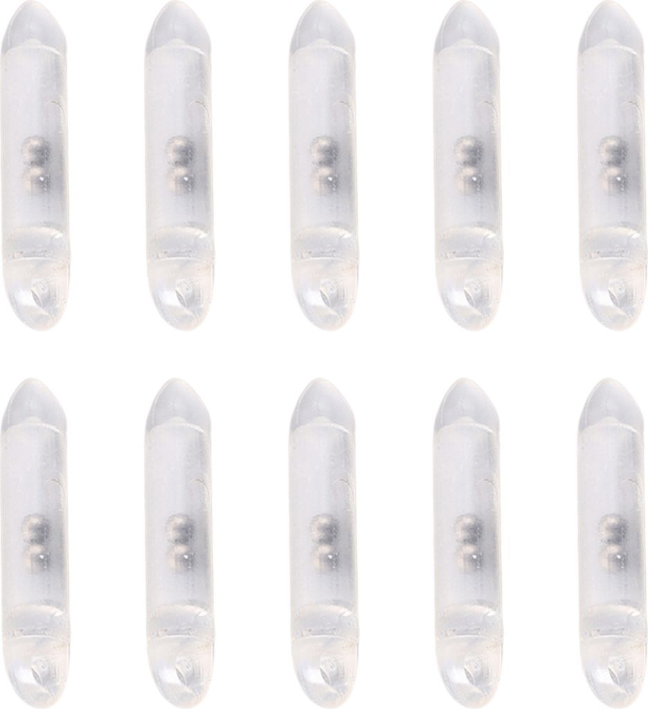10 Stück fluoreszierende Farbe Kunststoffschale Hängeloch Angeln Rassel Perle Laut 2 Stahlperlen Fischköder Rassel Stick Angelzubehör