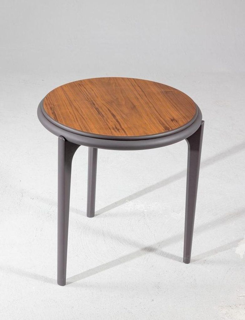 Edler Runder Beistelltisch Wohnzimmer Kaffeetisch Designer Holz Möbel
