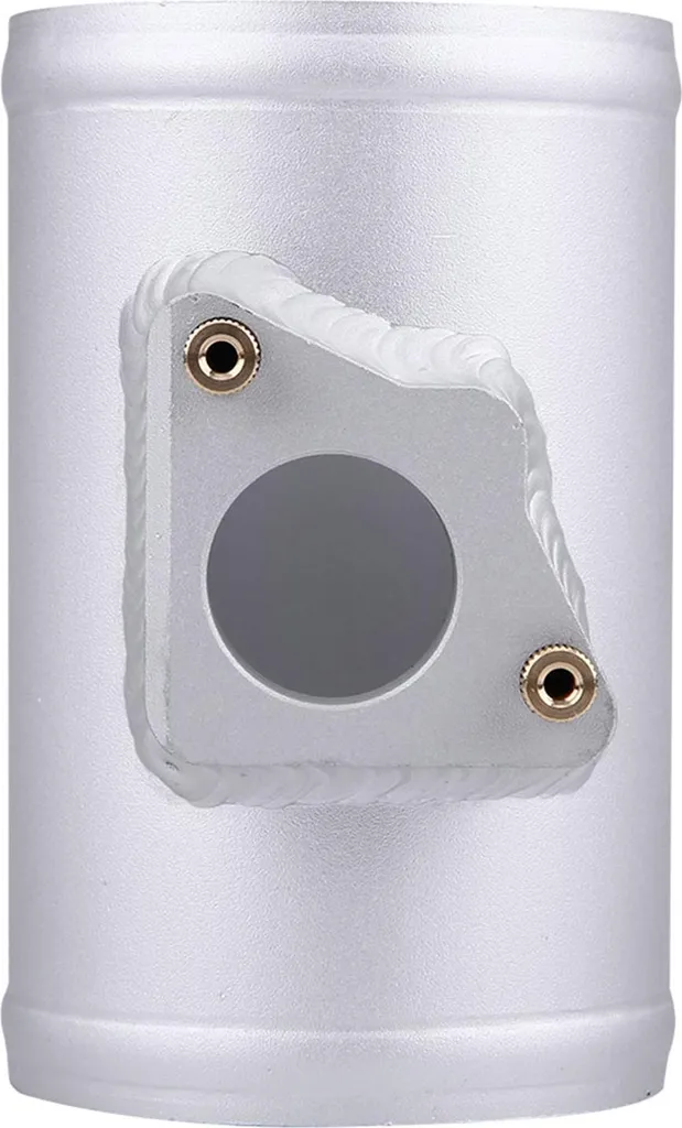 Base del misuratore di portata d'aria, staffa in materiale in lega di alluminio resistente alla corrosione, design accattivante per adattarsi alla maggior parte dei veicoli con collettori di aspirazione da 77 mm - 3