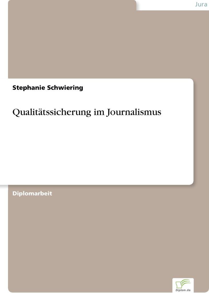 Qualitätssicherung im Journalismus