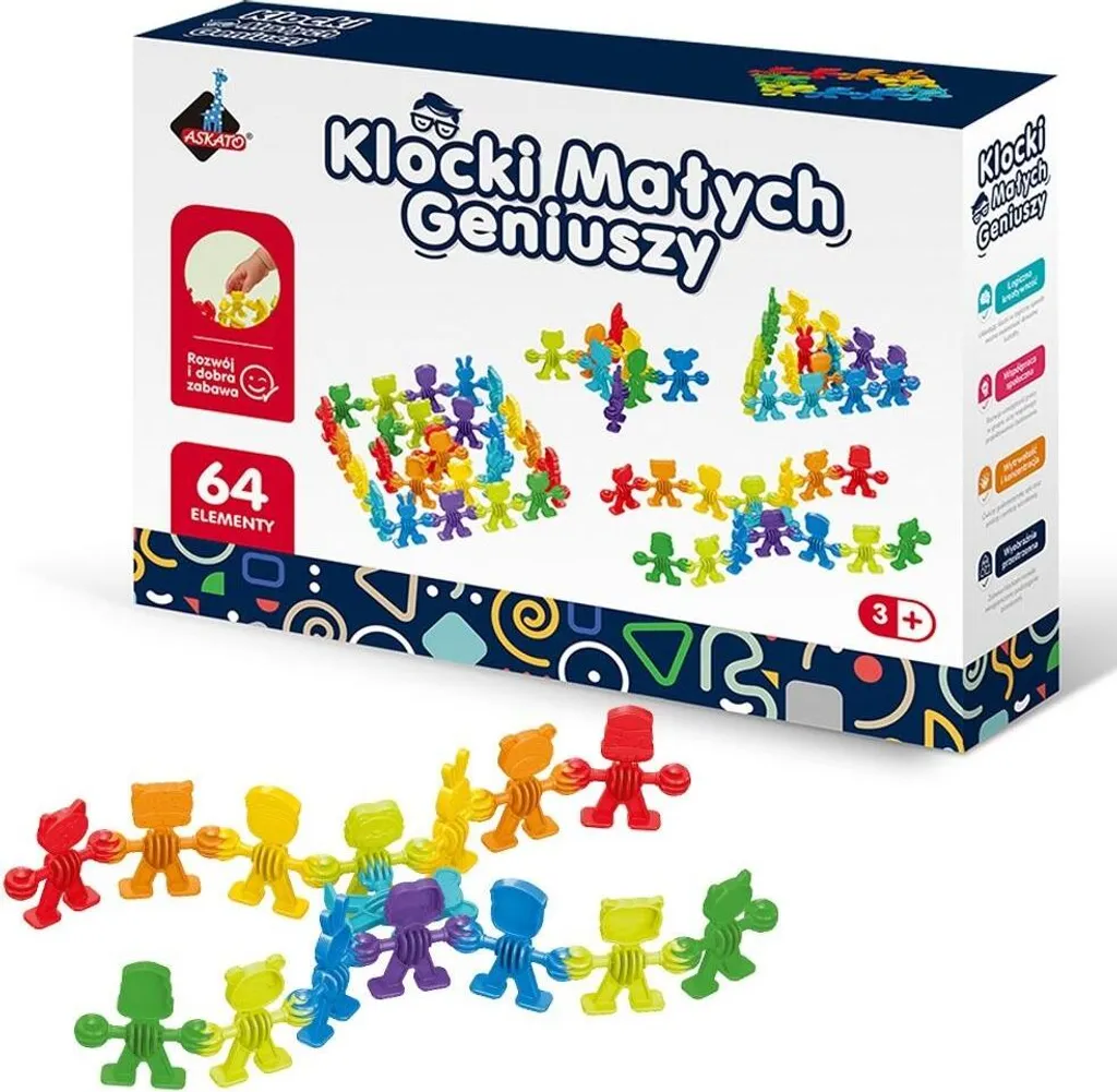 Jeu de construction éducatif Numbers blocks 64 litres pour enfant