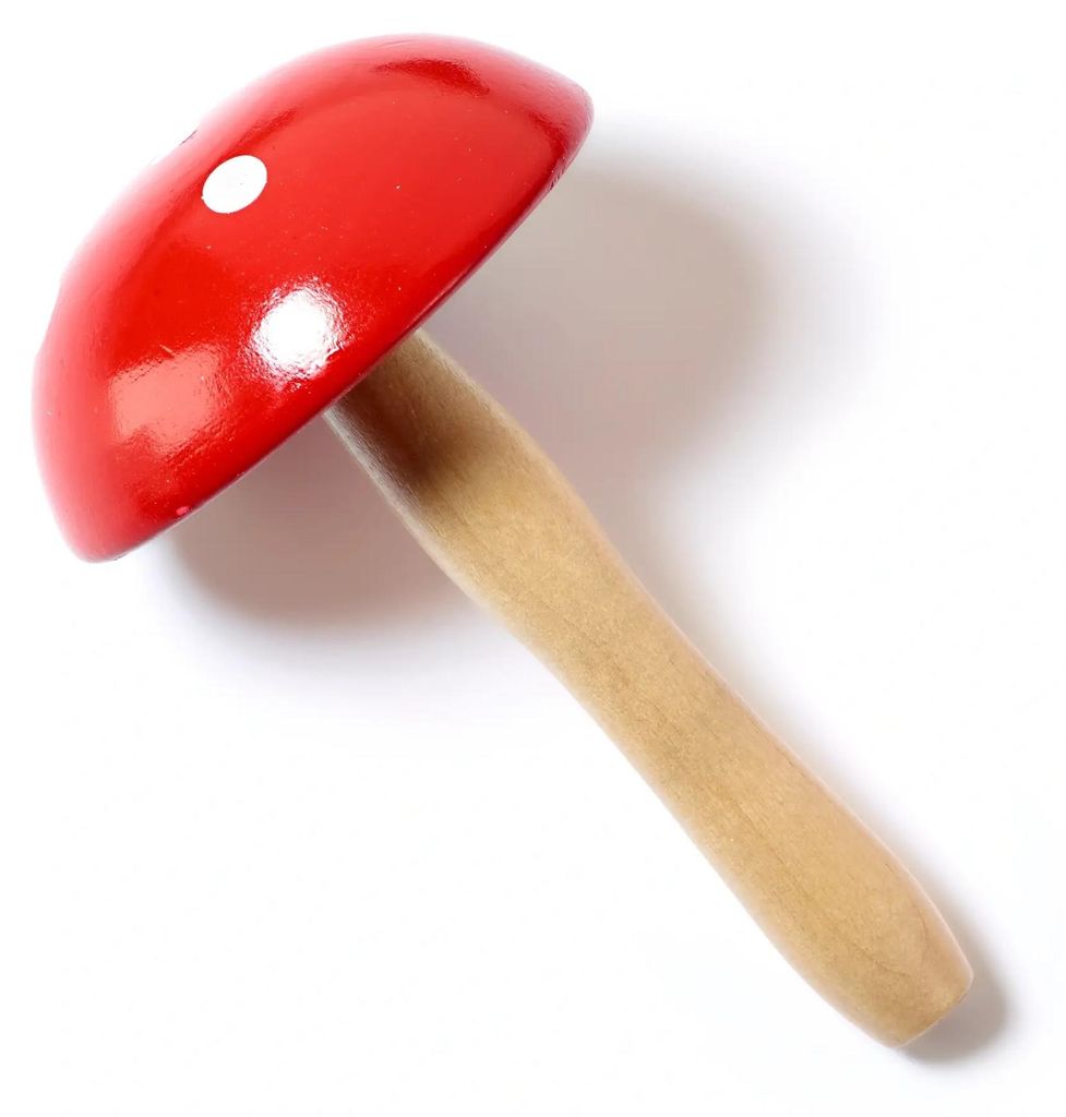 PRYM Stopfpilz Fliegenpilz-Design, Holz lackiert Produktbild 