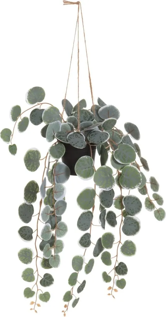 Plante artificielle suspendue 40 cm : décor végétal pour bureau et SPA