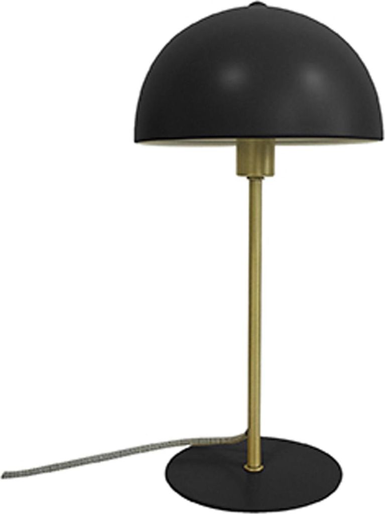 Leitmotiv - Tischleuchte Bonnet - Schwarz - 20x20x39cm Tischlampe - Nachttischlampe, Wohnzimmer, Schlafzimmer