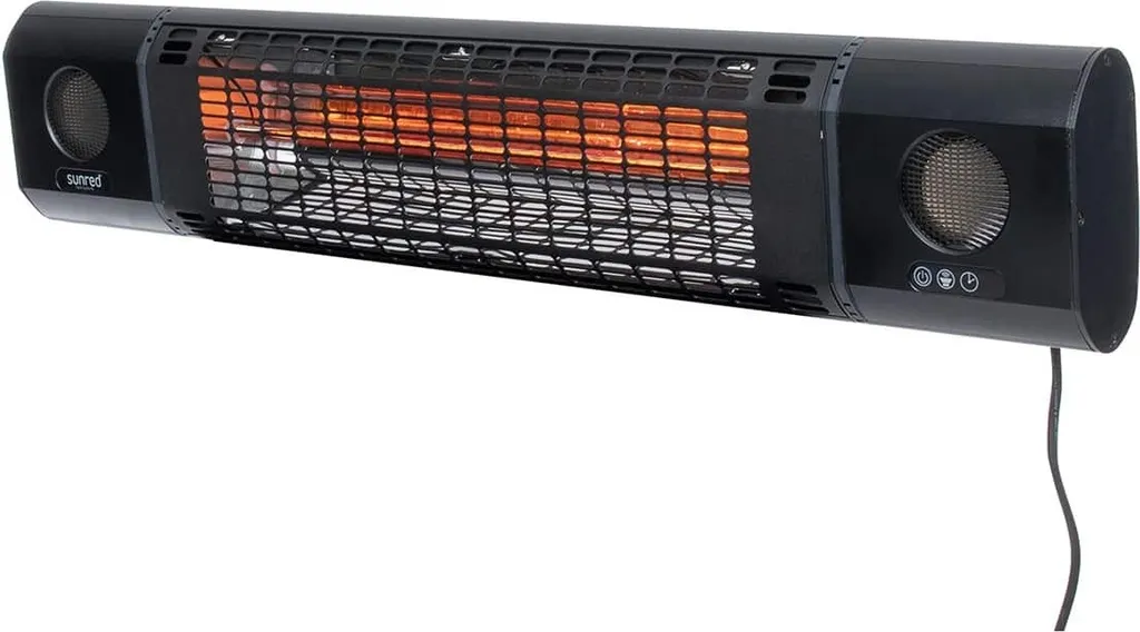 Chauffage de Terrasse Mural 2000W avec Enceinte Bluetooth Intégrée - 10