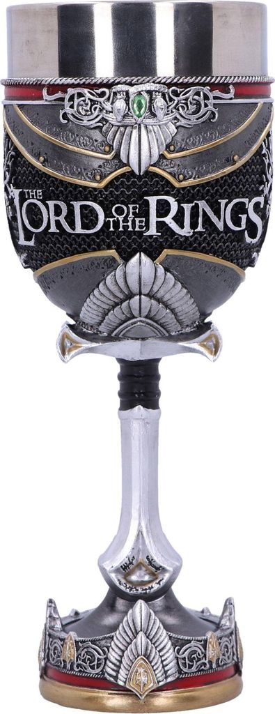 Lord of the Rings Aragorn Kelch als Trinkgefäß 19,5cm