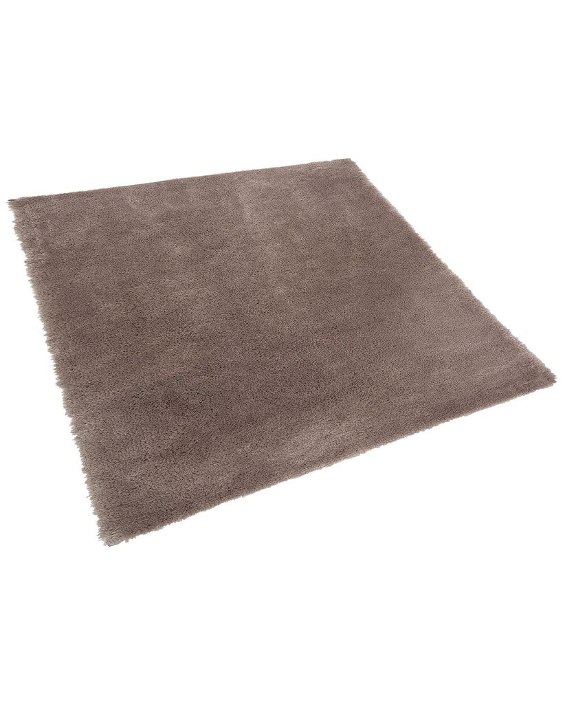 BELIANI Koberec světle hnědý 200 x 200 cm Shaggy s útulným Obrázek produktu 