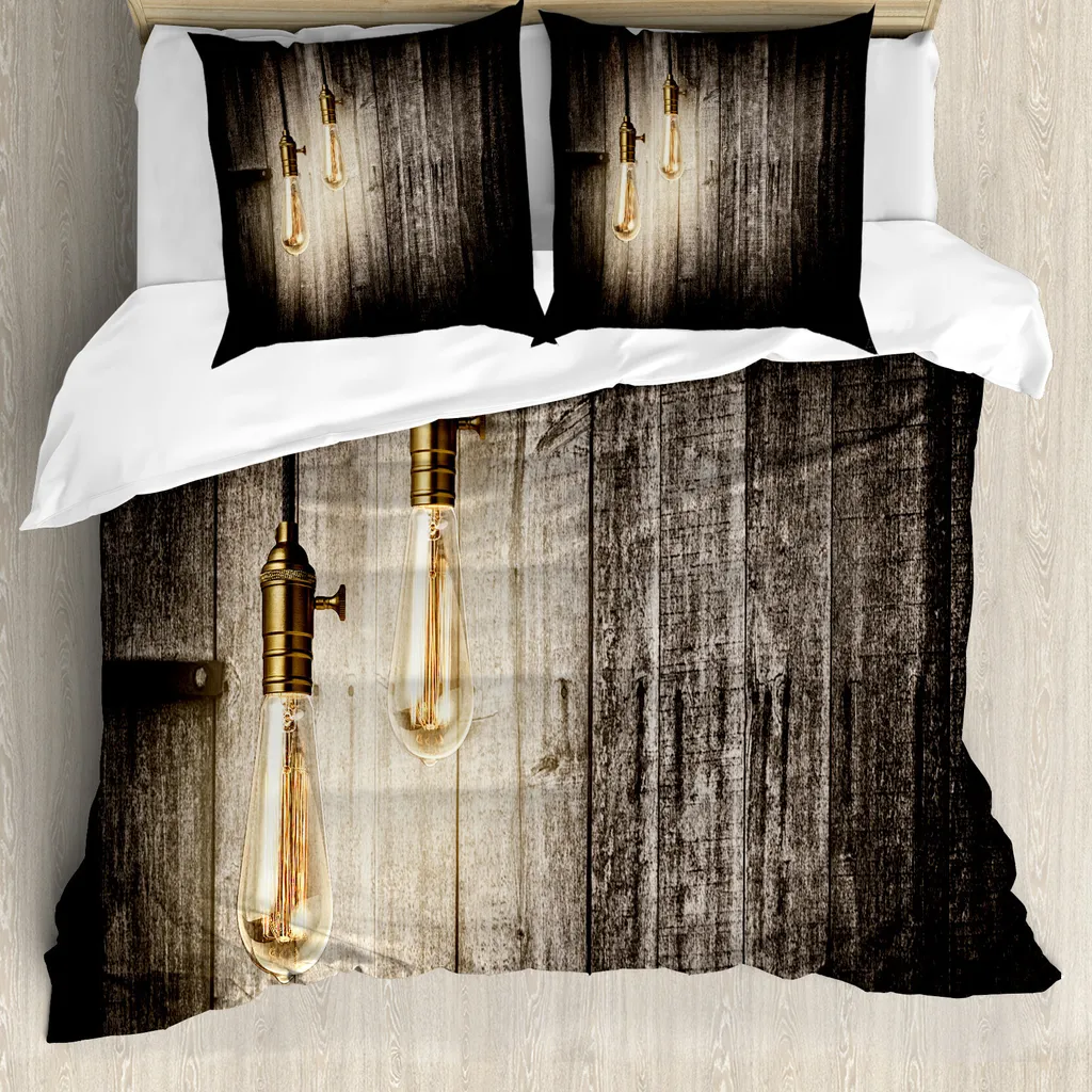 Copripiumino ABAKUHAUS Vintage Elettrico 200x200 Giallo Marrone